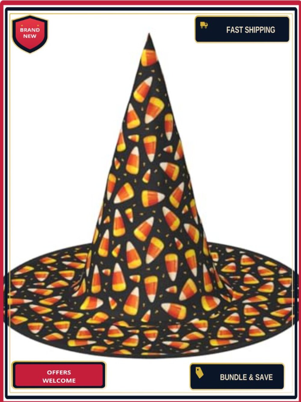 Witch Hat Costume Accessory Skull Cosplay Party Adults